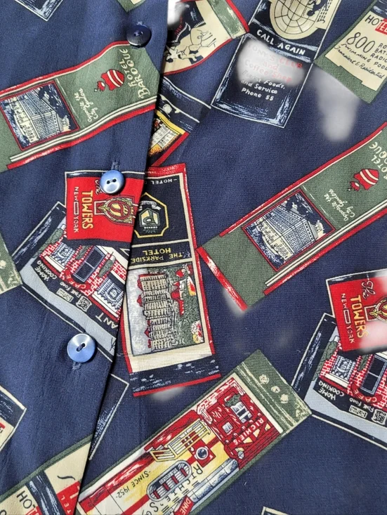 Vintage Silk Liz Clairborne V-neck Blouse 12 L - Picture 3 of 7